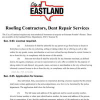 roofing/dent contractors